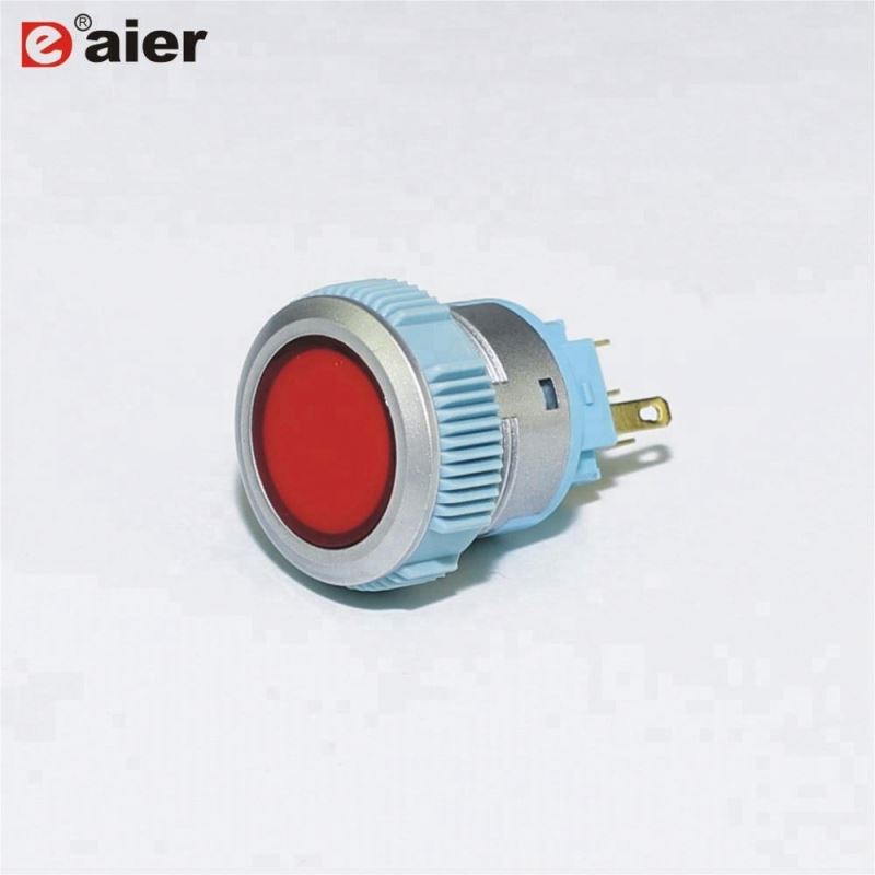22mm 1NO1NC Round LED Lighted Sealed 6 Amp Switch
