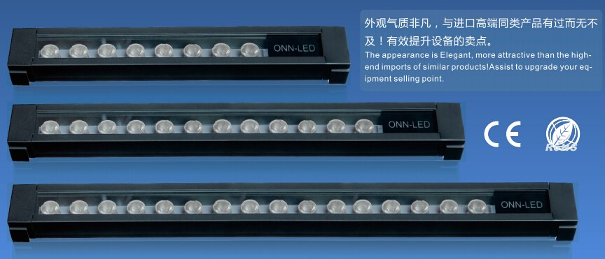 New waterproof machine tool light IP67 rectangular linear shape model M9T