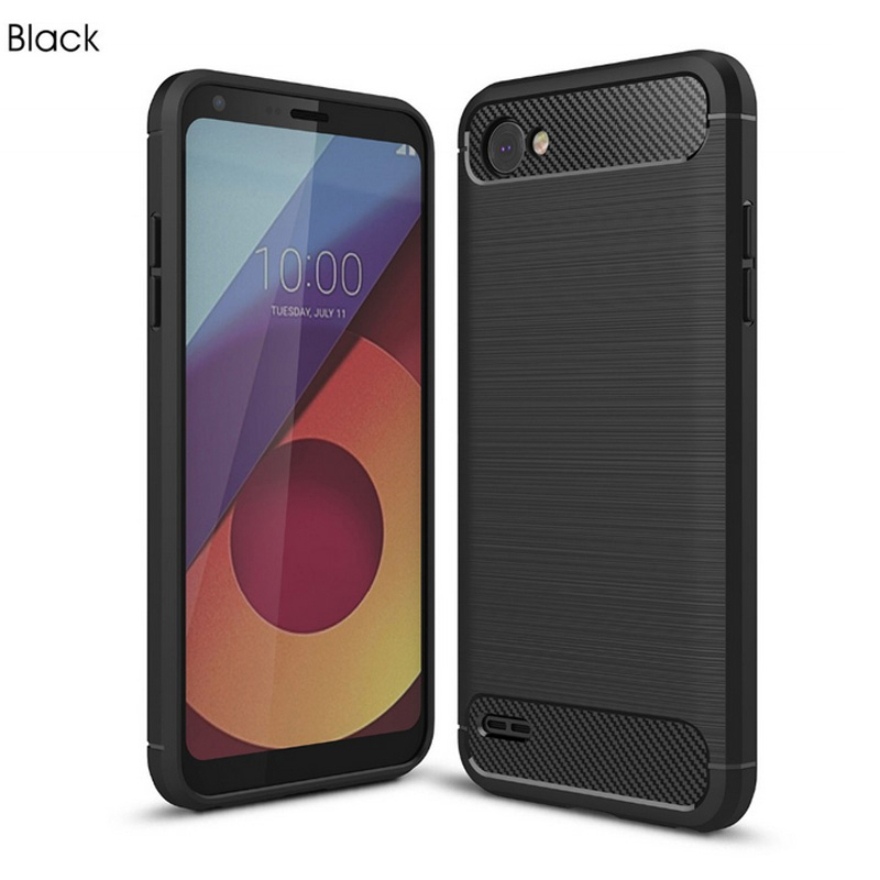 Carbon Fiber Tpu case For LG Q6 soft cover