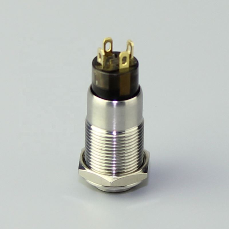 12mm High Button Dot Illuminated 12V Bathroom Waterproof Switch