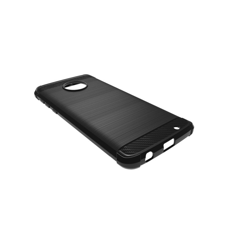 newstyle Carbon Fiber Cover soft Tpu Brushed case For Motorola moto G6 Plus