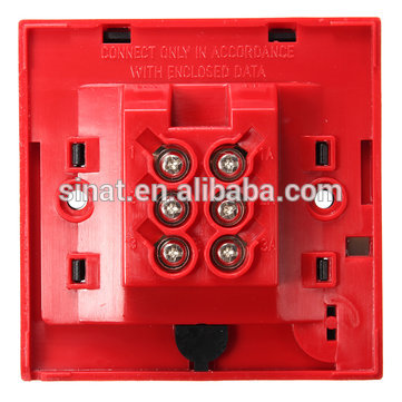 Fire alarm button for alarm system