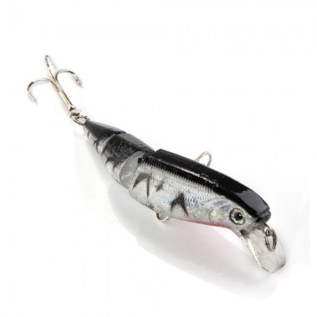 Multi Jointed 3 Sections Fishing Lure Swimbait Bait Bass Sunfish 4.33/0.56oz