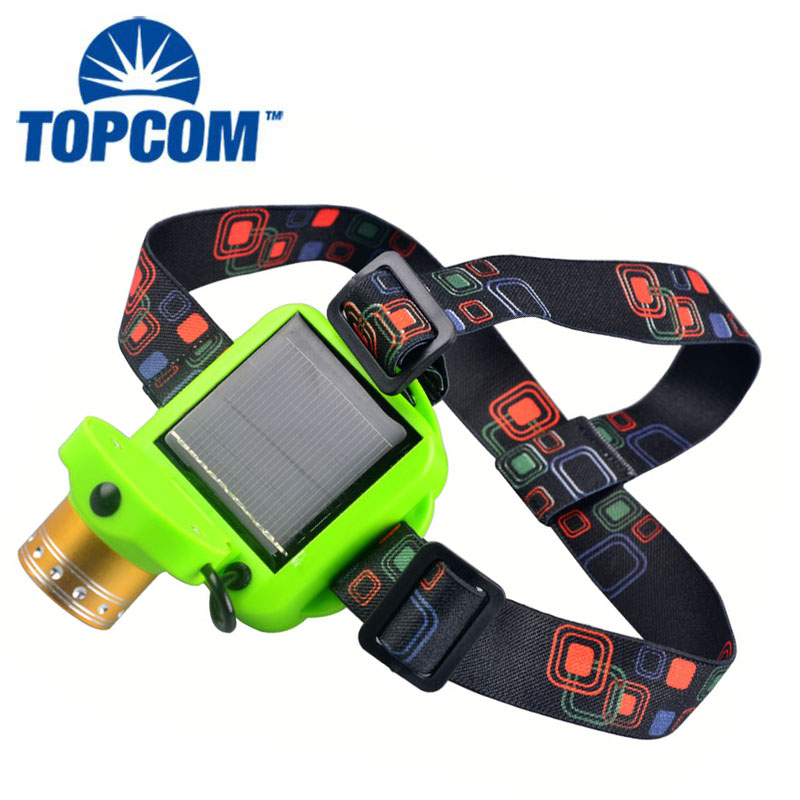 ABS + Aluminum Material USB Rechargeable Headlight Q5/T6 LED Solar Headlamp For Outdoor