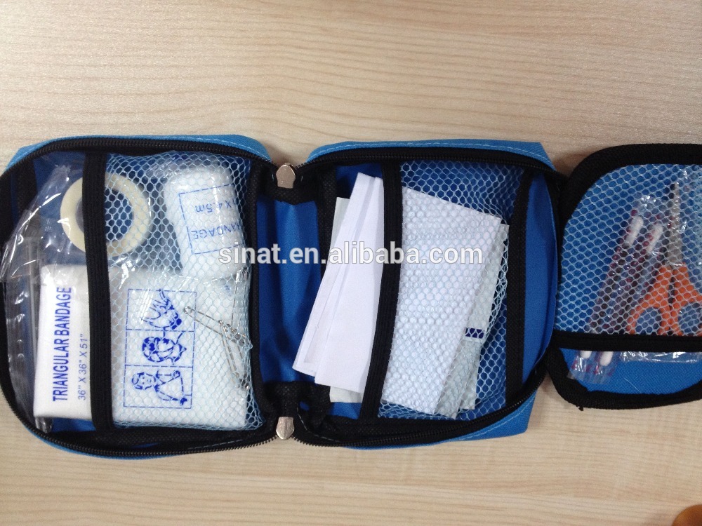 Blue nylon bag packed OEM Hot sales first aid kit