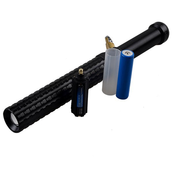 TP-SZ608 Aluminum Extendable Powerful LED Torch Light Baton 1 x 18650 Battery