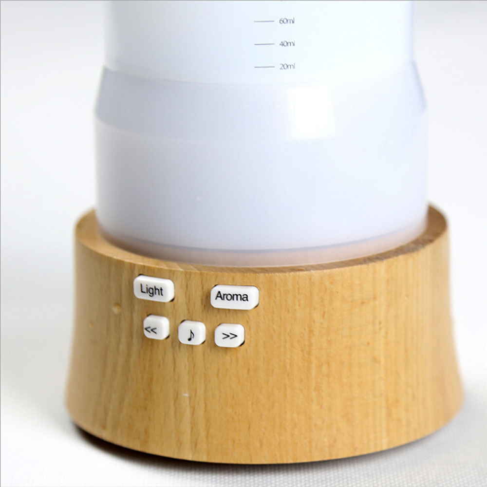 Aromatherapy Essential Oil Diffuser with Music Speaker Features,Waterless Auto Shut-off and LED Lights for Home Office
