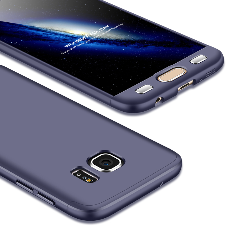 2018 hot sell 360 cover Removable 3in1 Hard PC Shield Back Cover Case for Samsung Galaxy S7 phone cases