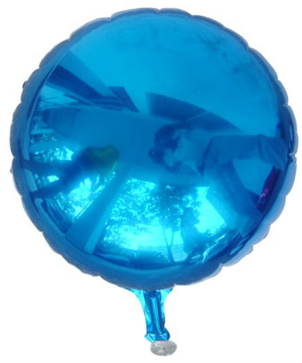 18 inch blue shinning round shape foil balloon