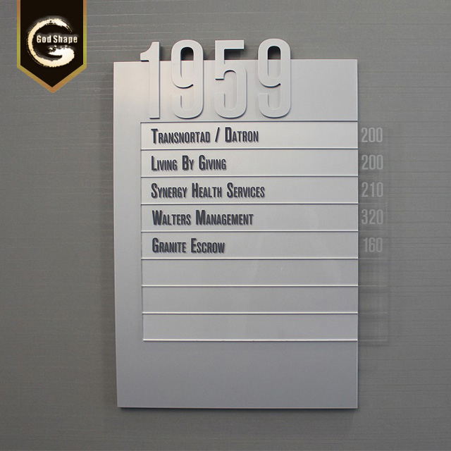 Free Standing Customer Made Factory Price Office Name Desk Plate Door Display Sign