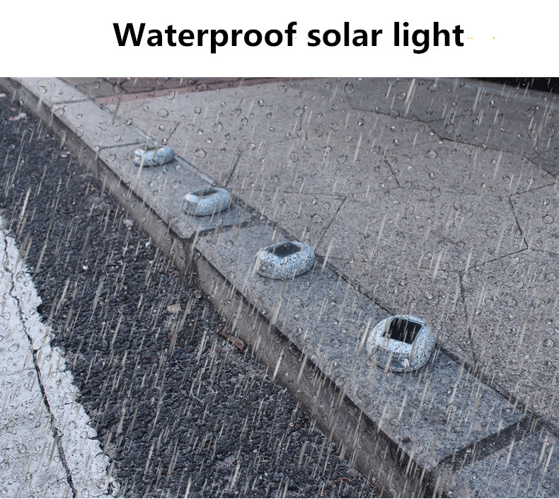 Factory Supply IP65 Waterproof Resin Stone LED Solar Garden Light Pebble Light