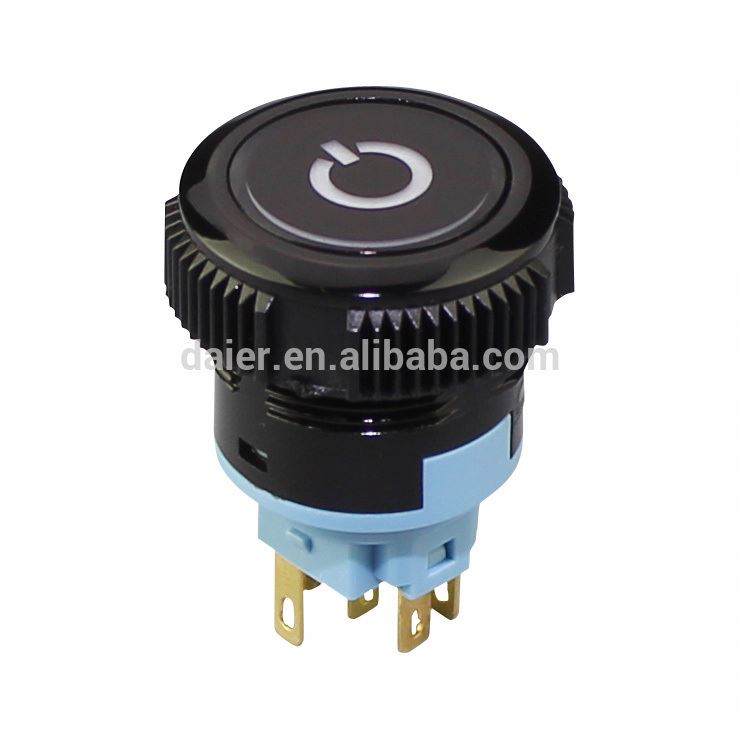 IP67 High Quality 22mm illuminated industrial push button switches