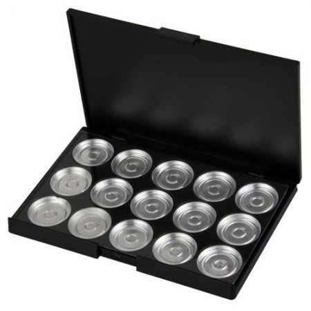 Makeup Empty 15 pcs Aluminum Eyeshadow Pans with Palette