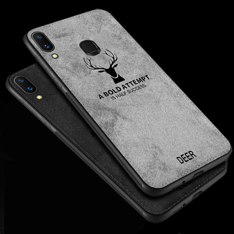 PC Skin cover elk deer New Creative canvas Phone Case Shockproof for Huawei Nova 3E