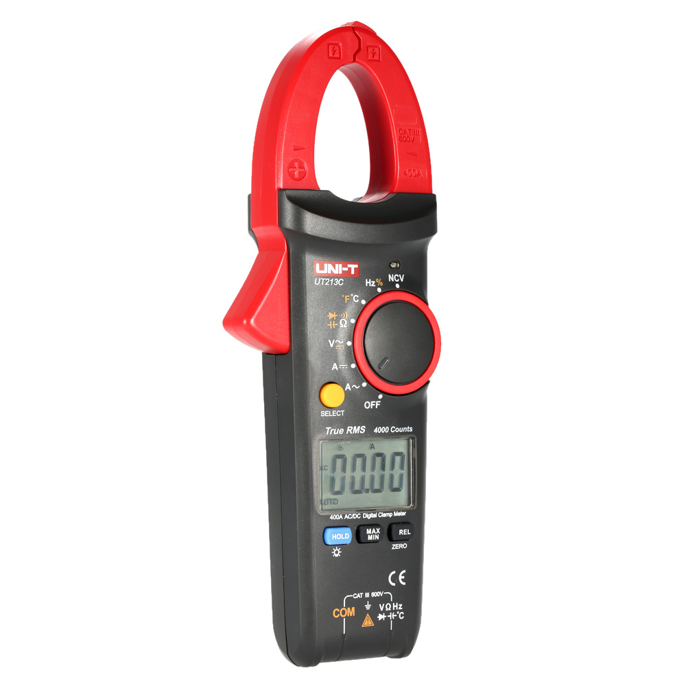 Professional Digital Clamp Meter Multimeter AC/DC Voltage Current Resistance Capacitance Diode Continuity NCV Temperature Tester