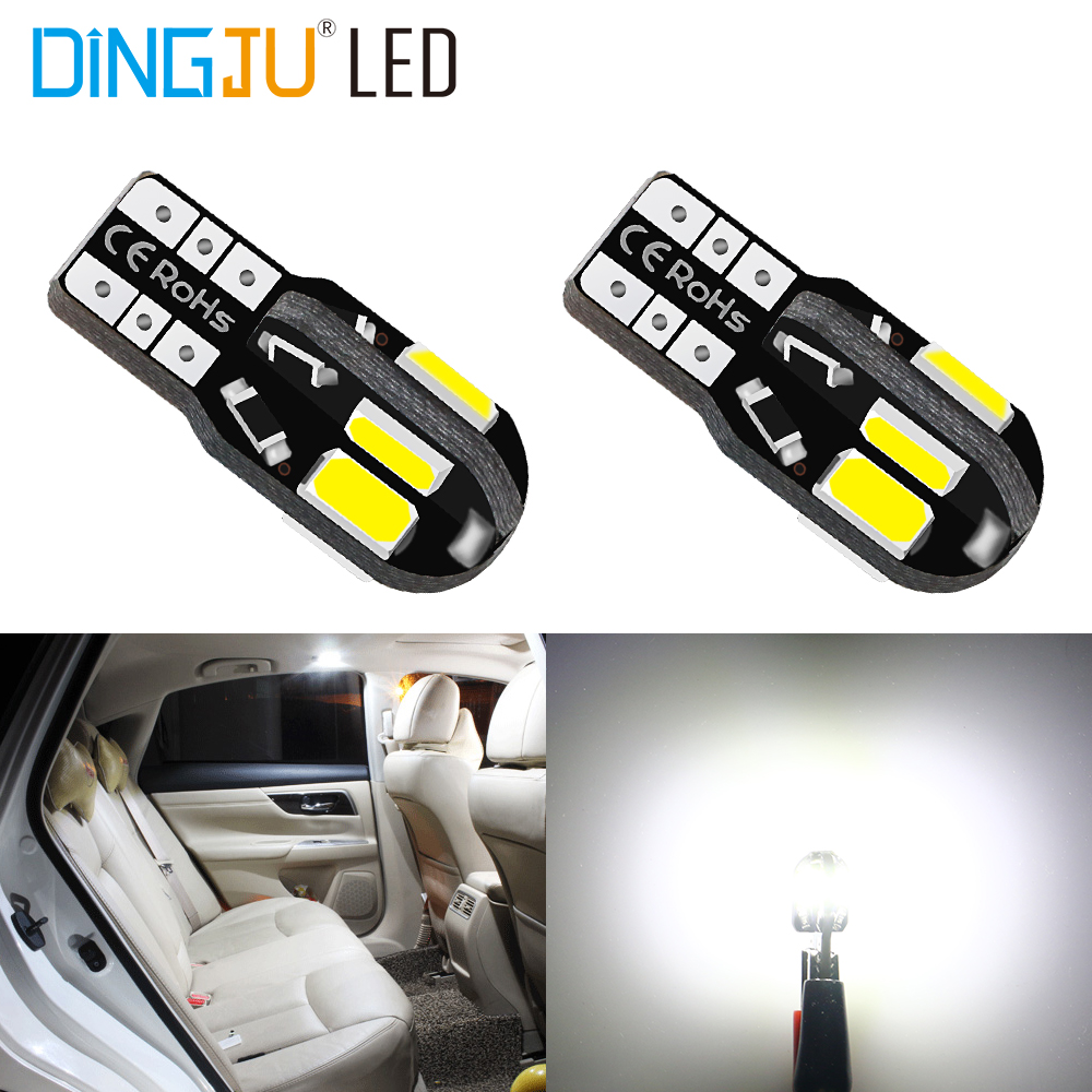 Factory Direct T10 5730 8smd Auto Bulb 12v 106lm Led Canbus Error Free Car Lamp Interior Lights Reading Licence Plate Price