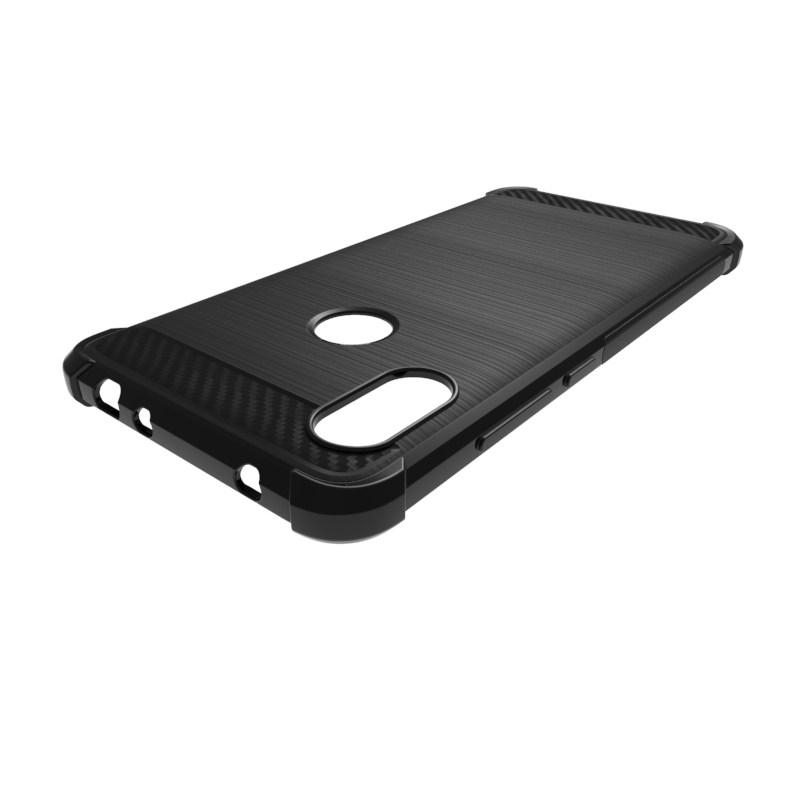 Carbon Fiber Soft Tpu case For Redmi note 6 pro