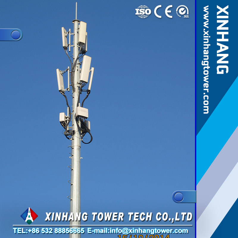 15m mobile and macro cell mast tower antenna tower mast for sale