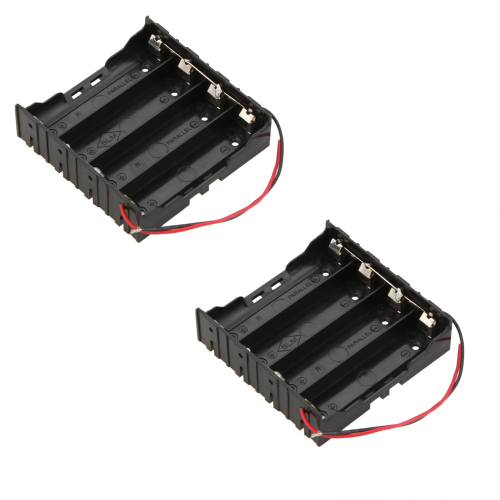 High quality Battery Holder 2pcs Battery Storage Boxes for 4 * 18650 Series Lithium battery Holder