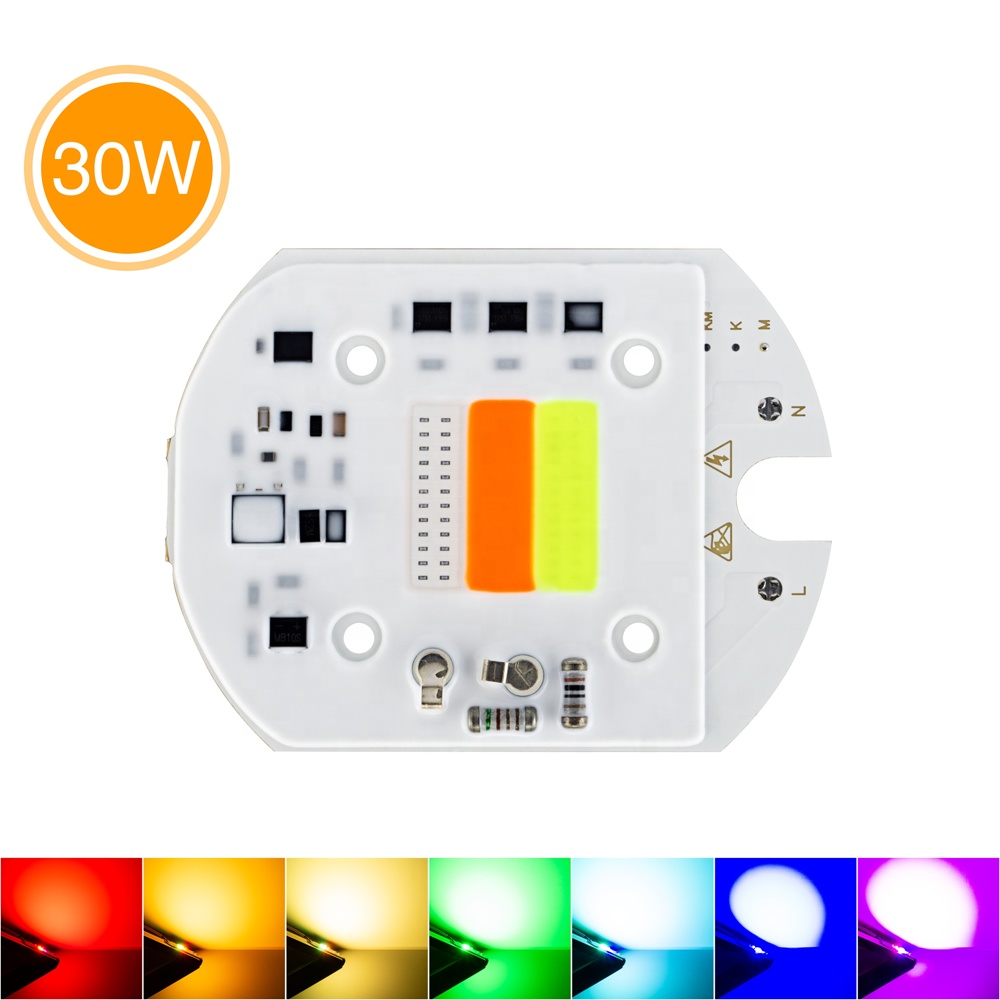 Automatic Color Changing AC220V 30W COB LED RGB Chip for DIY LED Floodlight Garden Lighting