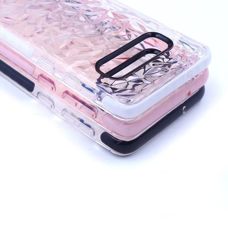 shockproof diamond pattern wholesale transparent tpu phone case for Samsung galaxy S10 case