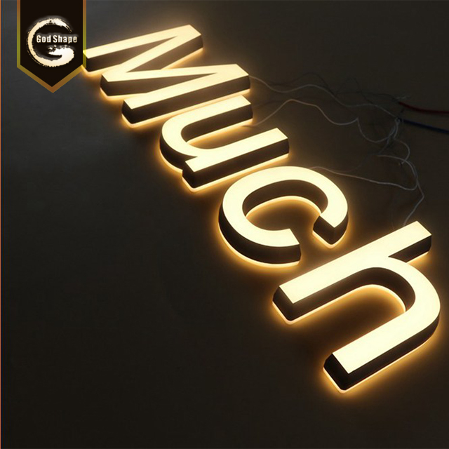 Company Office Signs Led Acrylic Light Channel Letters Front Lit Sign