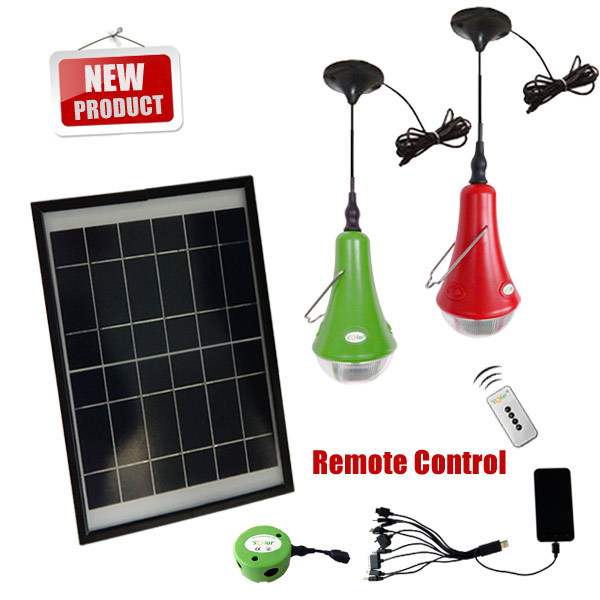 Newest Wisdomsolar CE low cost solar lighting kit with LED bulbs & build-in battery solar light kitJR-GY series