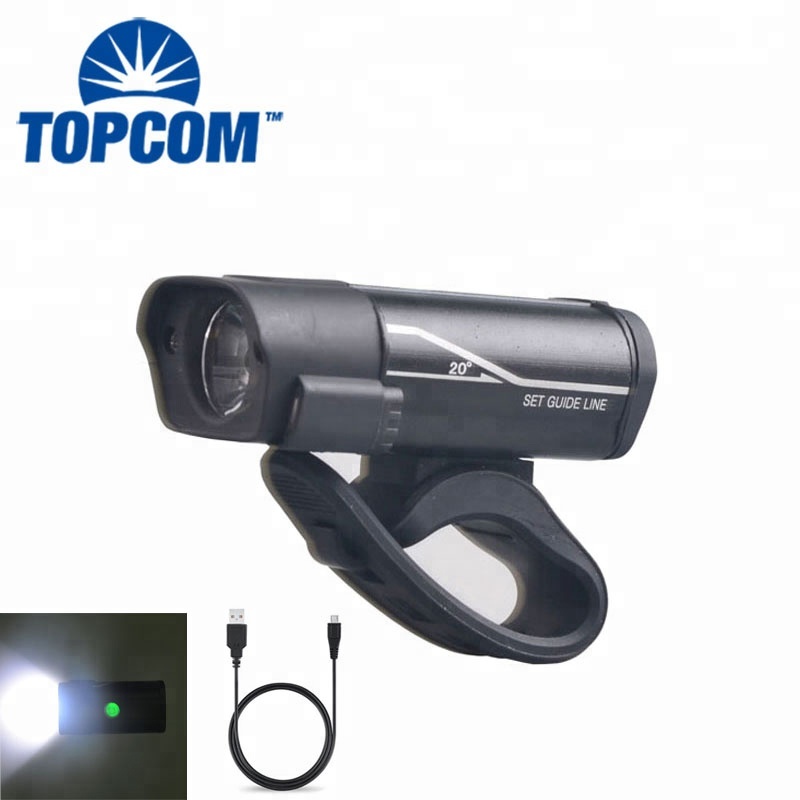 USB Rechargeable LED Bike Front Light Headlight Bicycle Light