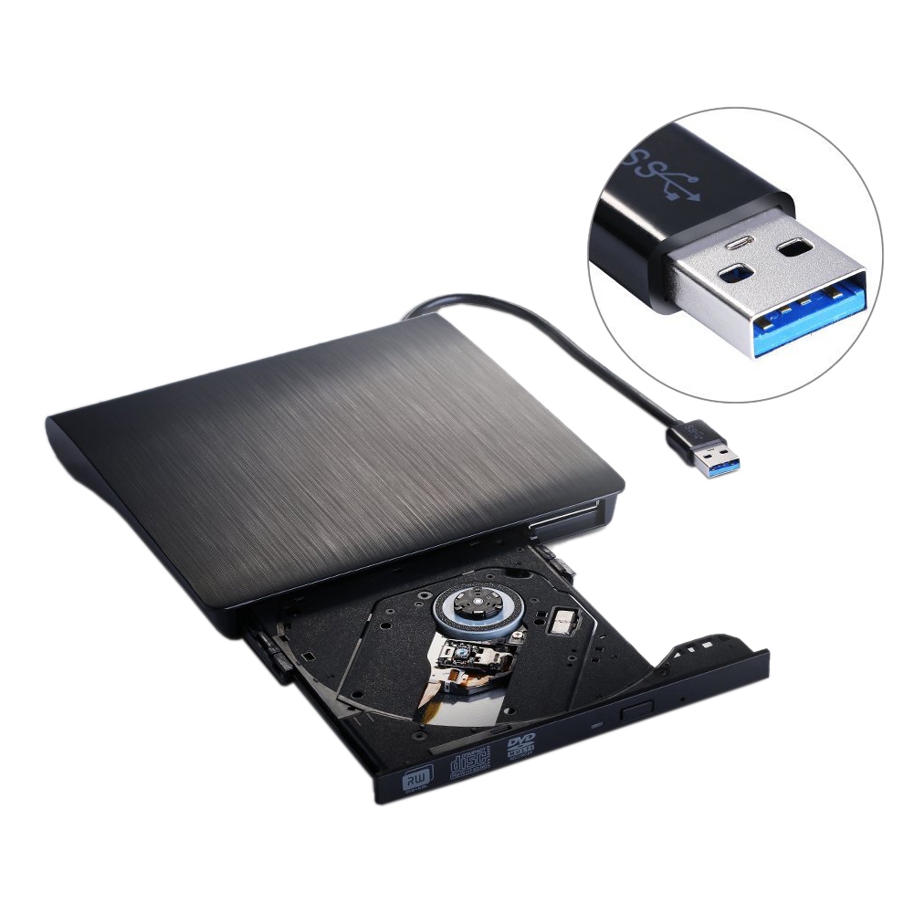 USB3.0 DVD RW DVD Rewriter Eight Colors Available Green