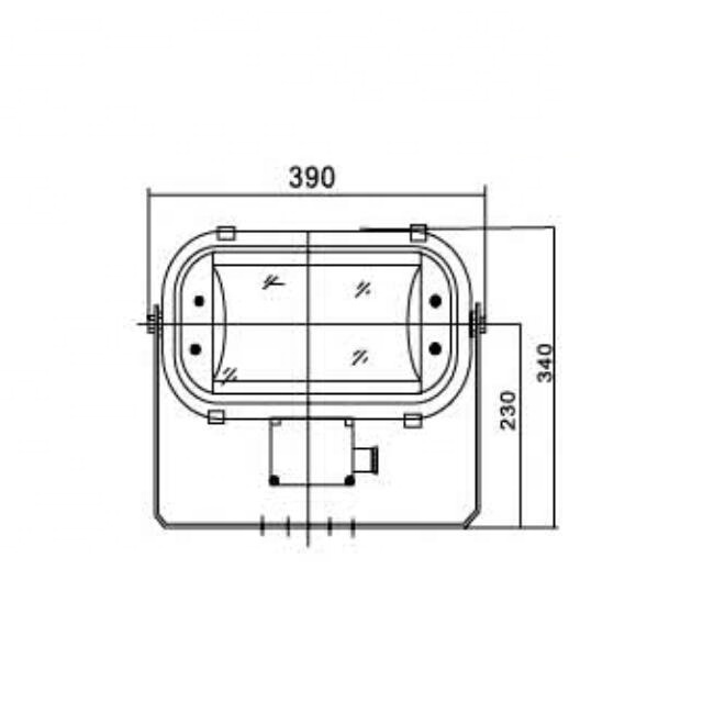 300W led flood light marine halogen light TG18