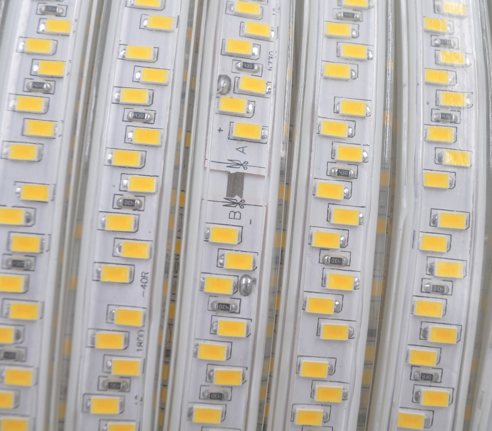 5630 5730 600leds/m led strip 110V 120V 220V led lights with 100m/roll led strip light 110V 120V 220V 230V