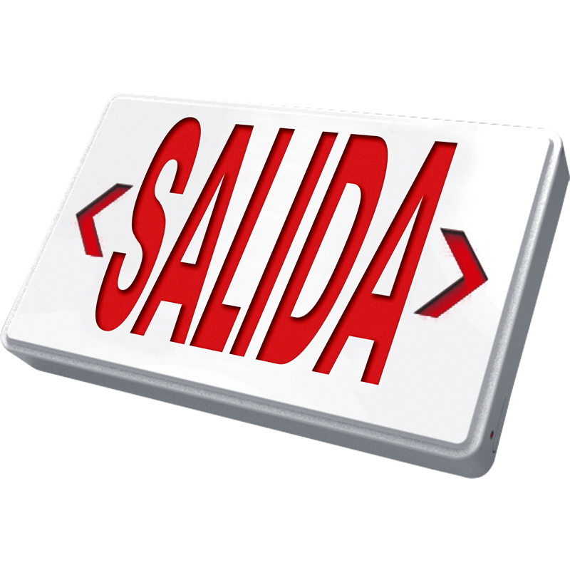 Mexico Colombia Chile Peru Cuba sell Single or Double Sided hotel use SALIDA Emergencia Led Exit Sign Emergency Light