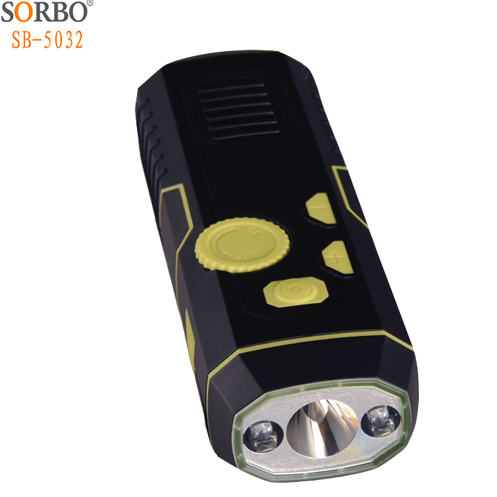 3 IN 1 Led Flashlight & FM Radio & Dynamo Cranking For Phone Power Bank