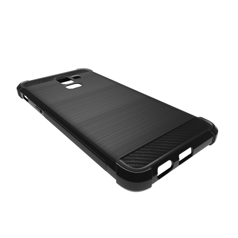 Carbon Fiber Soft Tpu drop case for Samsung Galaxy J8 2018