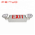 UL Listed CHIN TOP 1 double sided led exit sign combo with twin lamp heads SINCE 1967