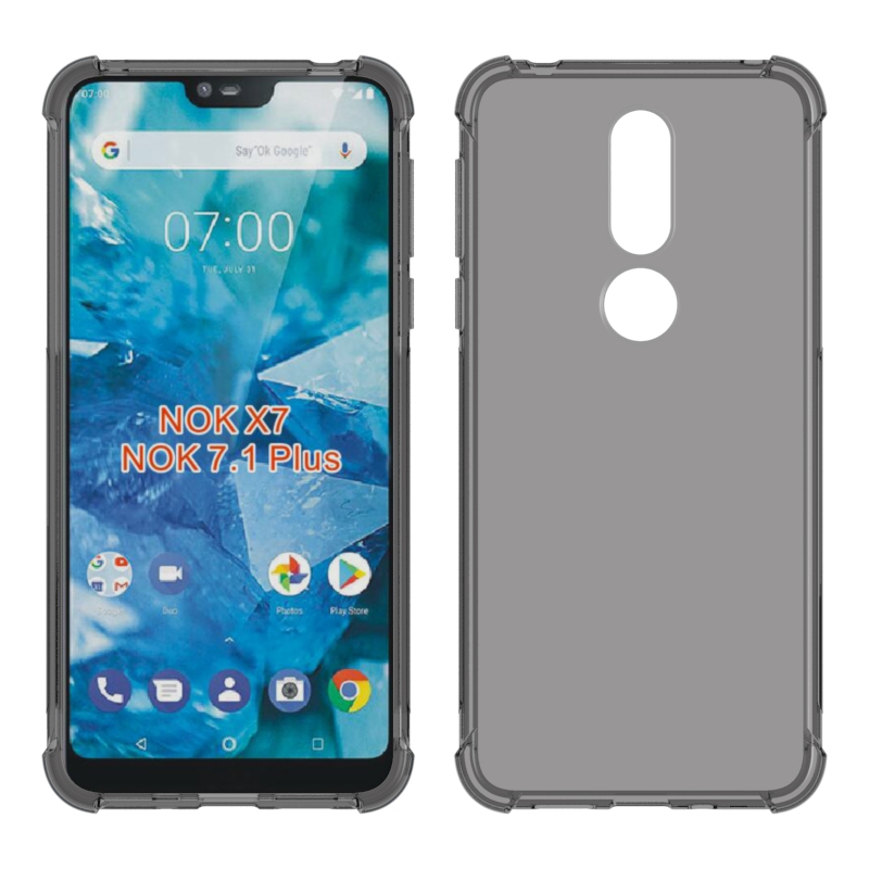 Transparent Shockproof soft  case For Nokia 7.1 plus Tpu cover