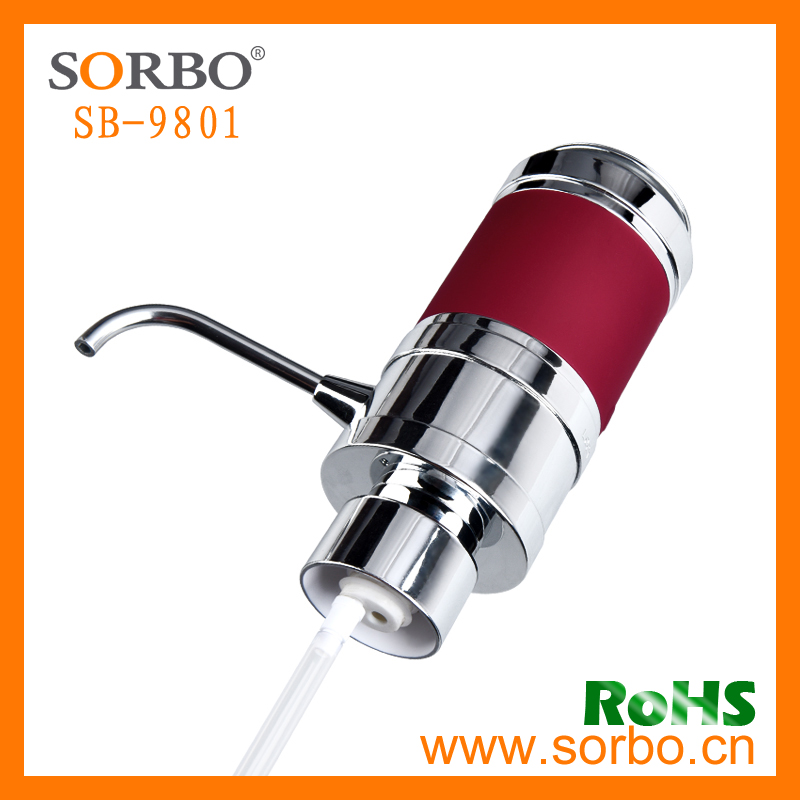 China Sorbo 2016 Electric Wine Spirit Pump Dispenser Aerator Private Label