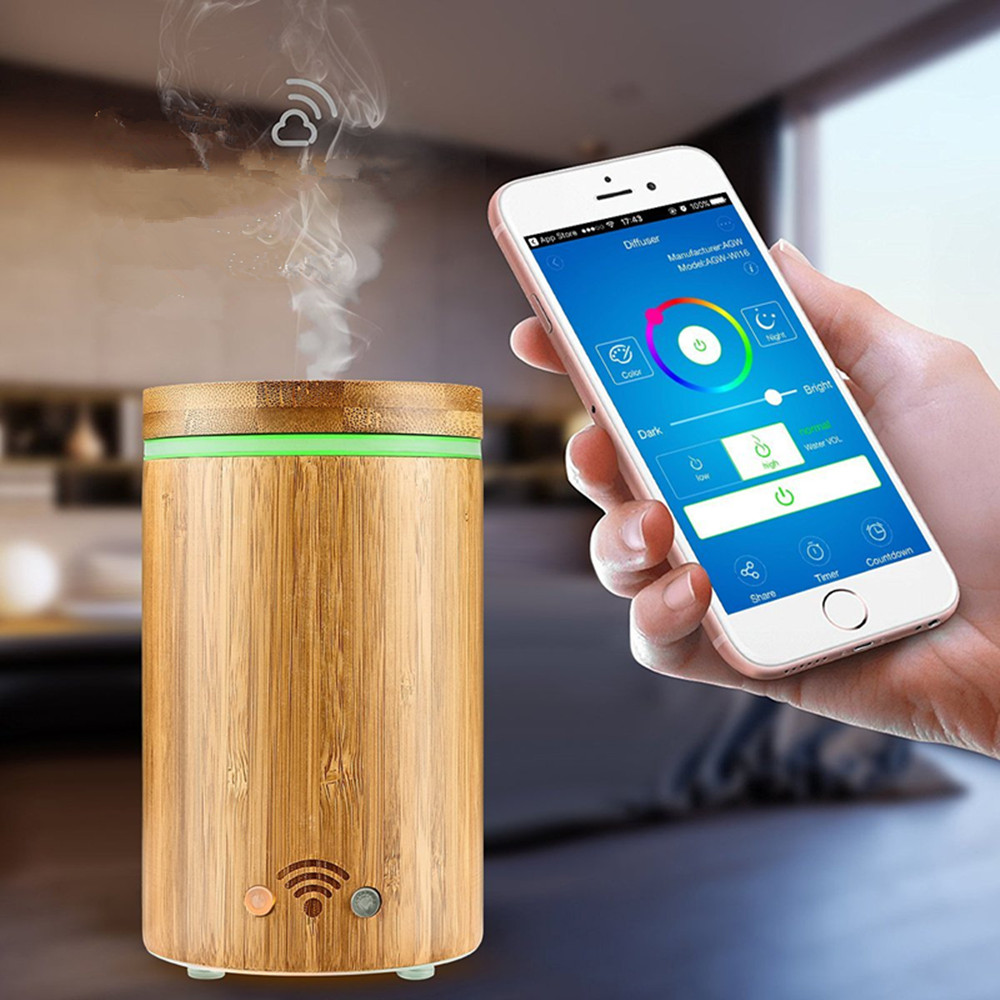 Bamboo Ultrasonic Diffuser, Essential Oil Diffuser Bamboo, Hidly New Arrival Bamboo Aroma Diffuser Hot Sale