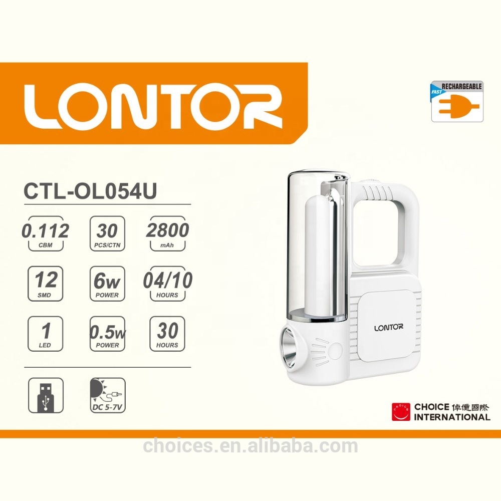 LONTOR Rechargeable LED camping lantern  CTL-OL054U