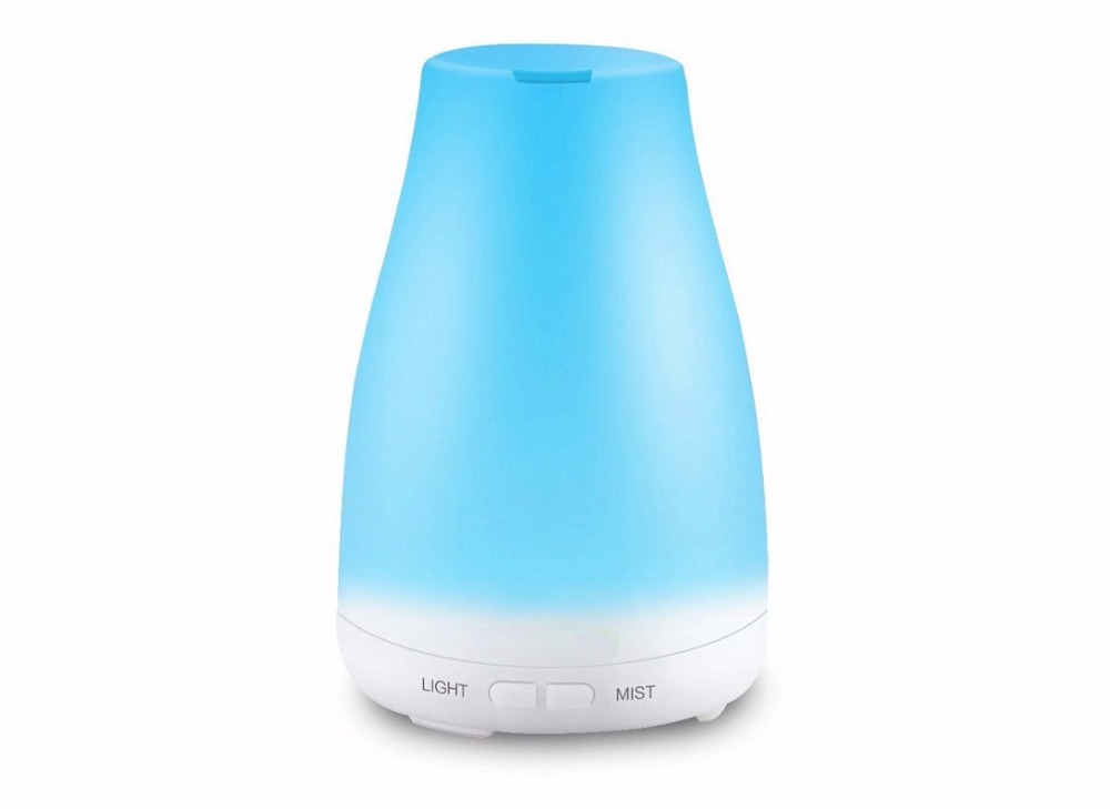 Hot Amazon White 100ml Ultraction Aroma diffuser with Led Light for Essential Oil Mist Humidifier