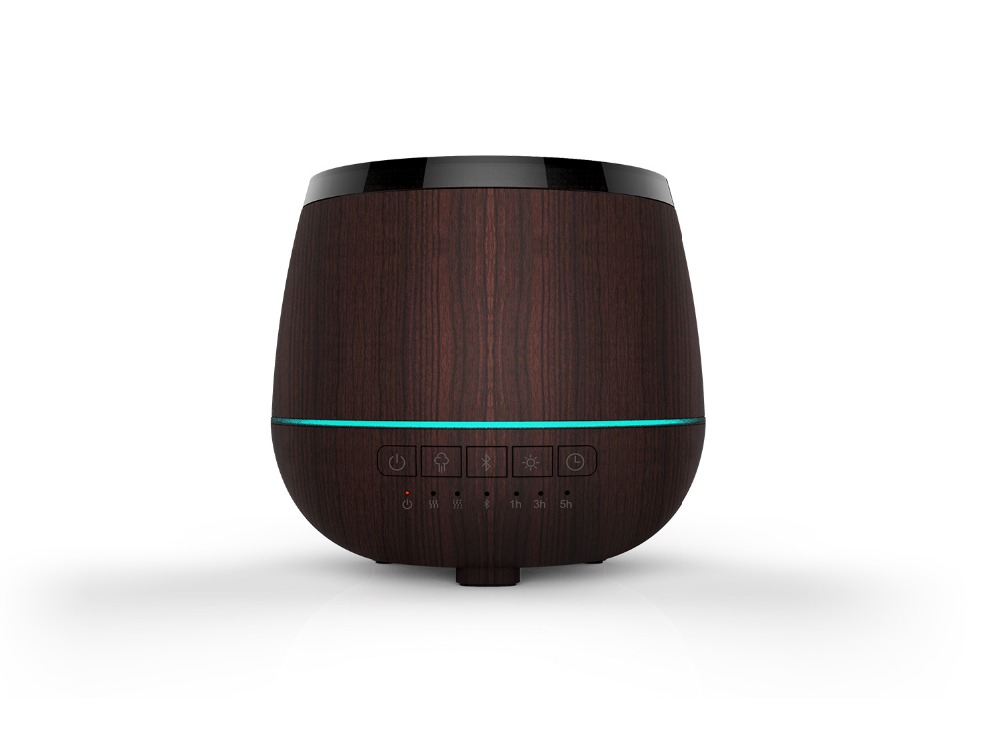 Essential Oil Bluetooth Humidifier, 200 ML Portable Ultrasonic Diffusers,7-Color LED Lights