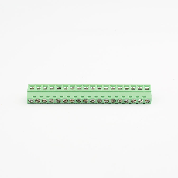 free samples 5.00mm green pcb male and female screw terminal block connector