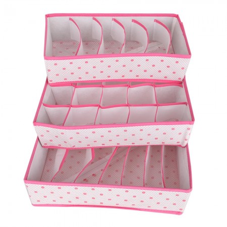 3 Underwear Divider Organizer Drawer Storage Bo