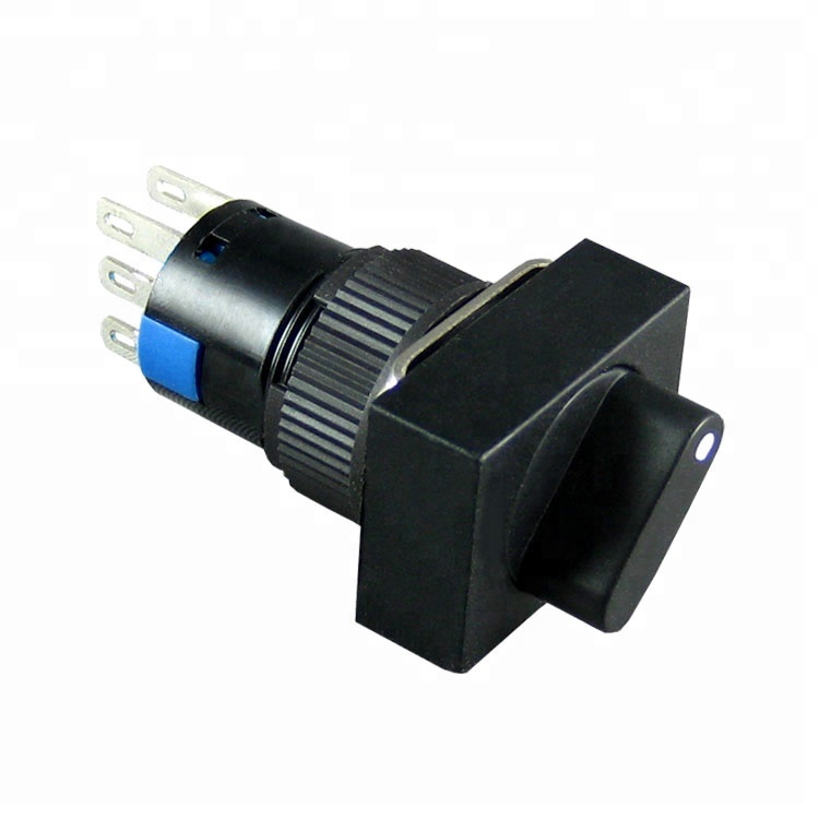 Factory price hot selling 16mm 2 position rotary changeover switch