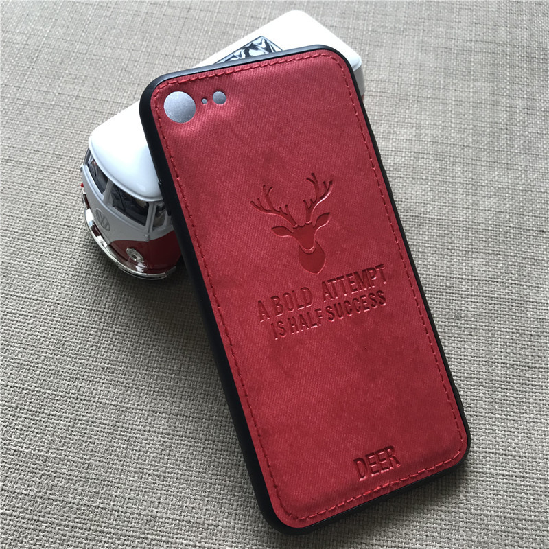 Protective Case Anti Slippery canvas and  Flexible Durable Shockproof elk deer PC Skin Case for Vivo X27 Pro