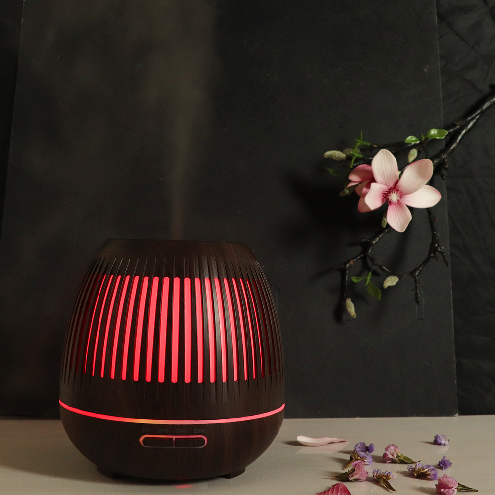 Ultrasonic 400ml Lantern Aroma Diffuser for Home Bedroom Baby Nursery and Office, 7 Colors LED Night Light & 3 Timer Options