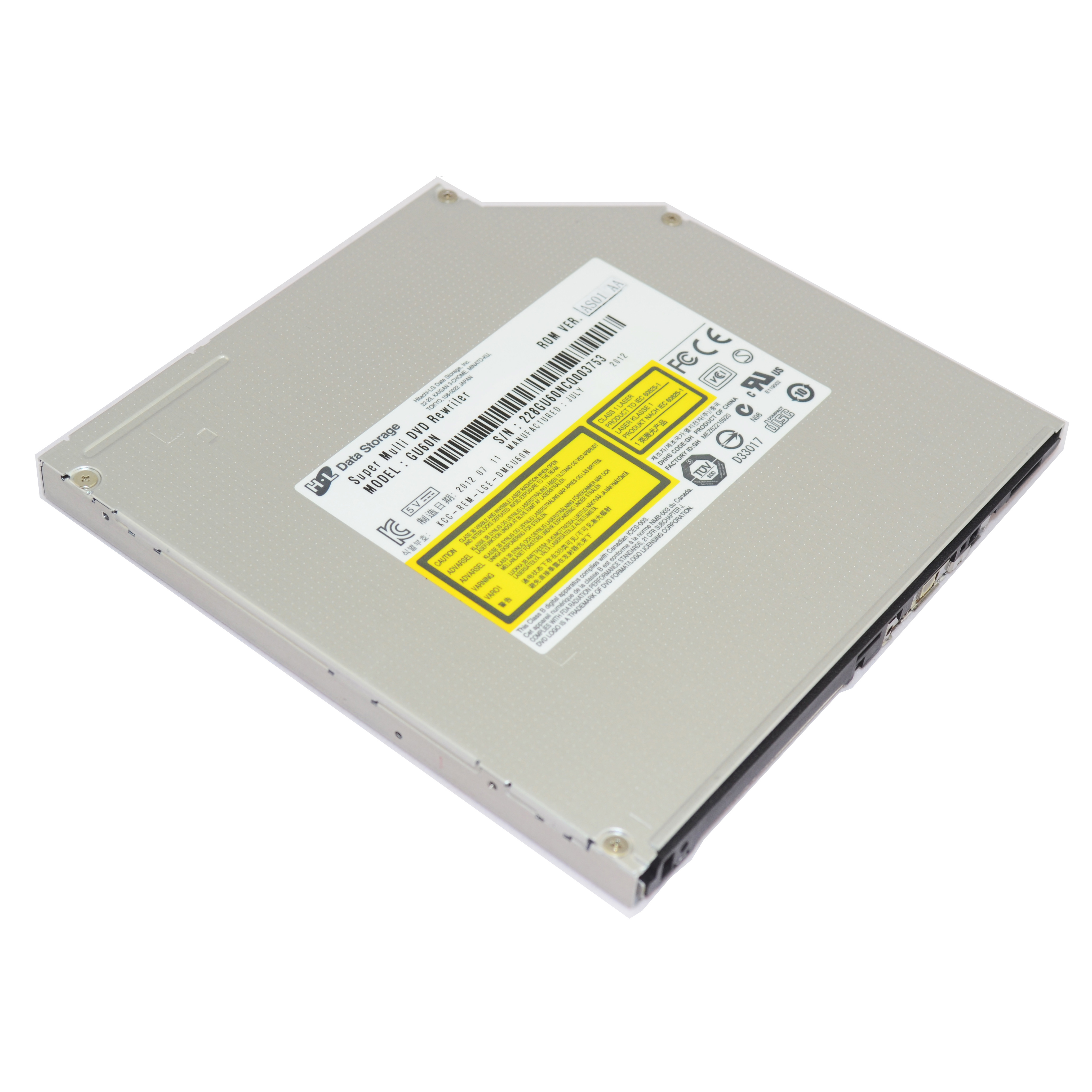 Internal 9.5mm Ultra slim SATA 8x DVDRW CD DVD RW Rom Burner Writer Laptop PC Mac Device Drive Tray Loading
