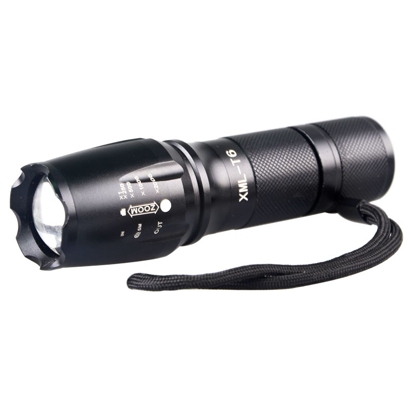 Ultra Bright LED Handheld Flashlight With Adjustable Focus Rechargeable Led Torch Flashlight