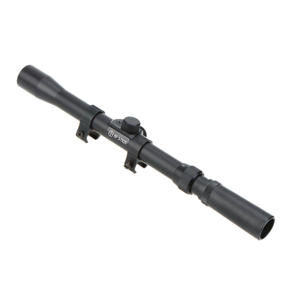 3-7x20 Outdoor Sight Riflescope High Quality Telescopic with Mounts for Hunting monocular telescopio Ideal for target shooting