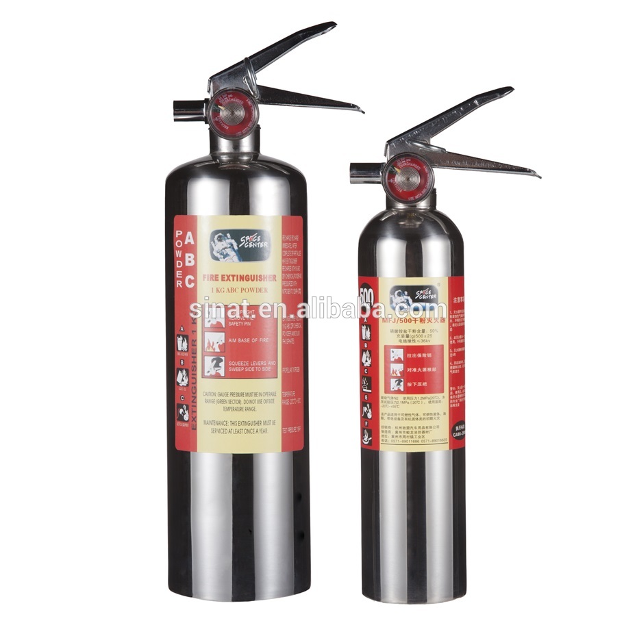 1000g ABC powder stainless steel fire extinguisher